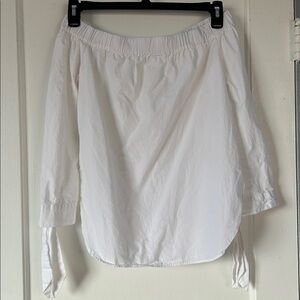 White off shoulder top